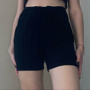 Black soft comfortable shorts